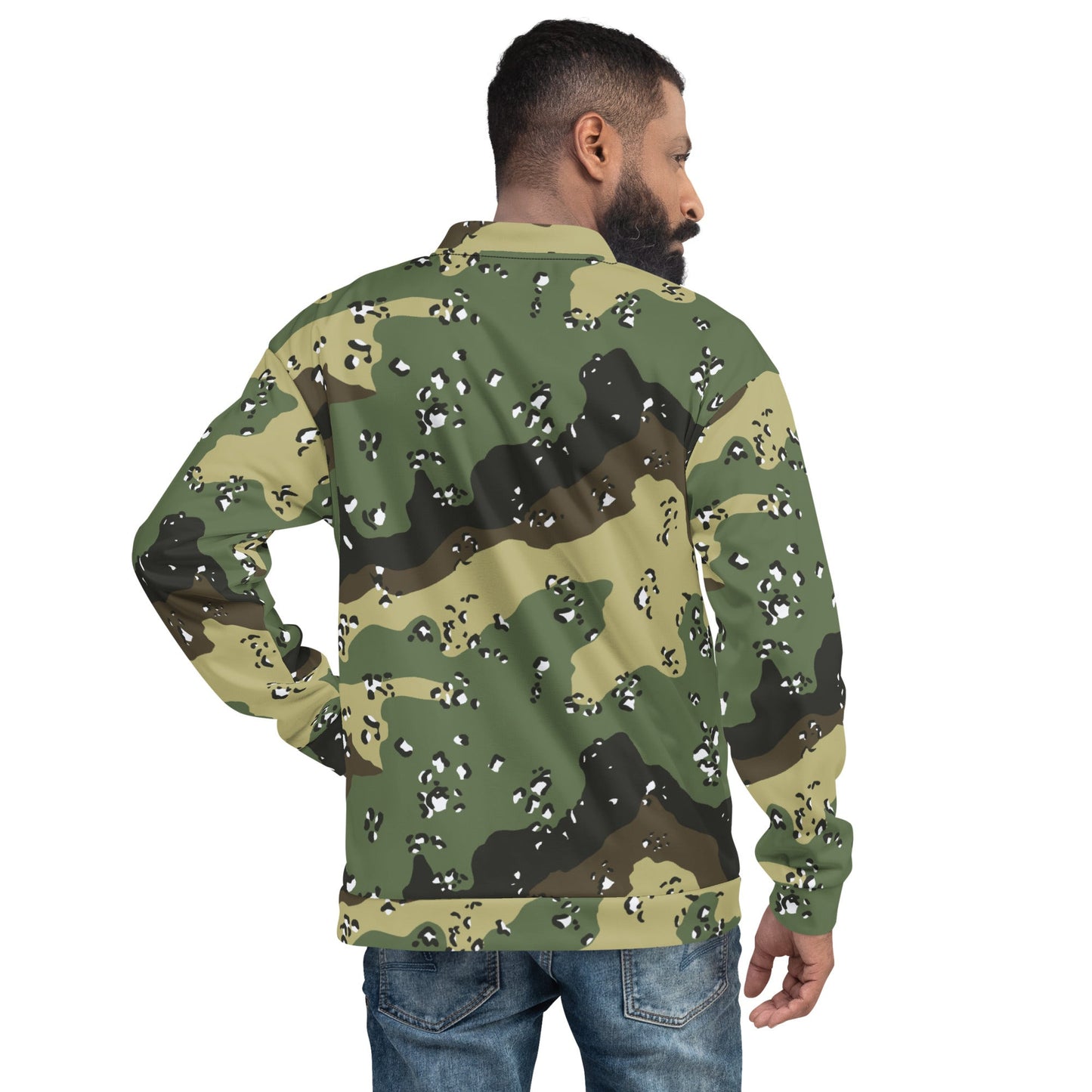 Saudi Chocolate Chip Marsh CAMO Unisex Bomber Jacket - Jackets