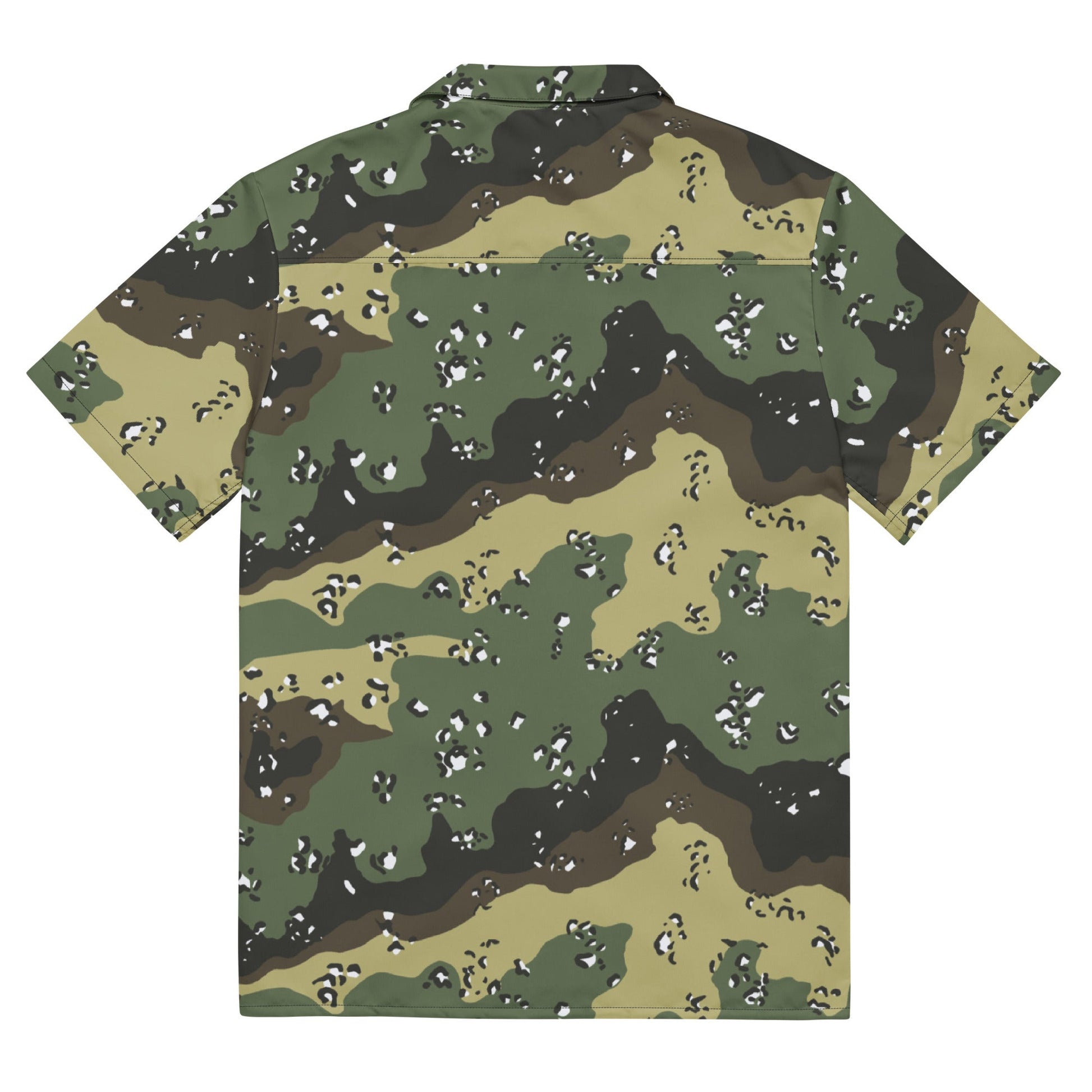 Saudi Arabian Chocolate Chip Marsh CAMO Unisex Short-Sleeve Button Shirt