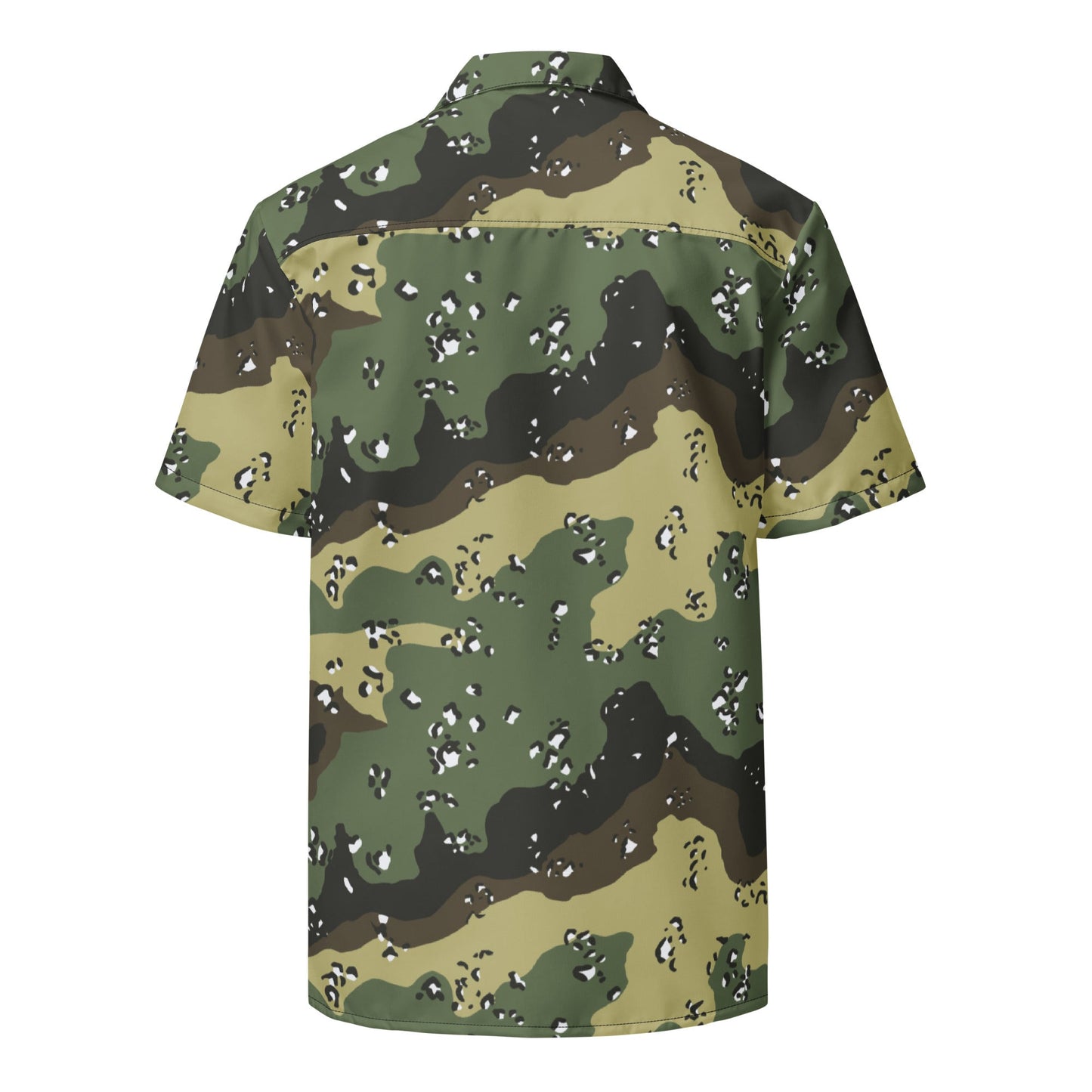 Saudi Arabian Chocolate Chip Marsh CAMO Unisex Short-Sleeve Button Shirt