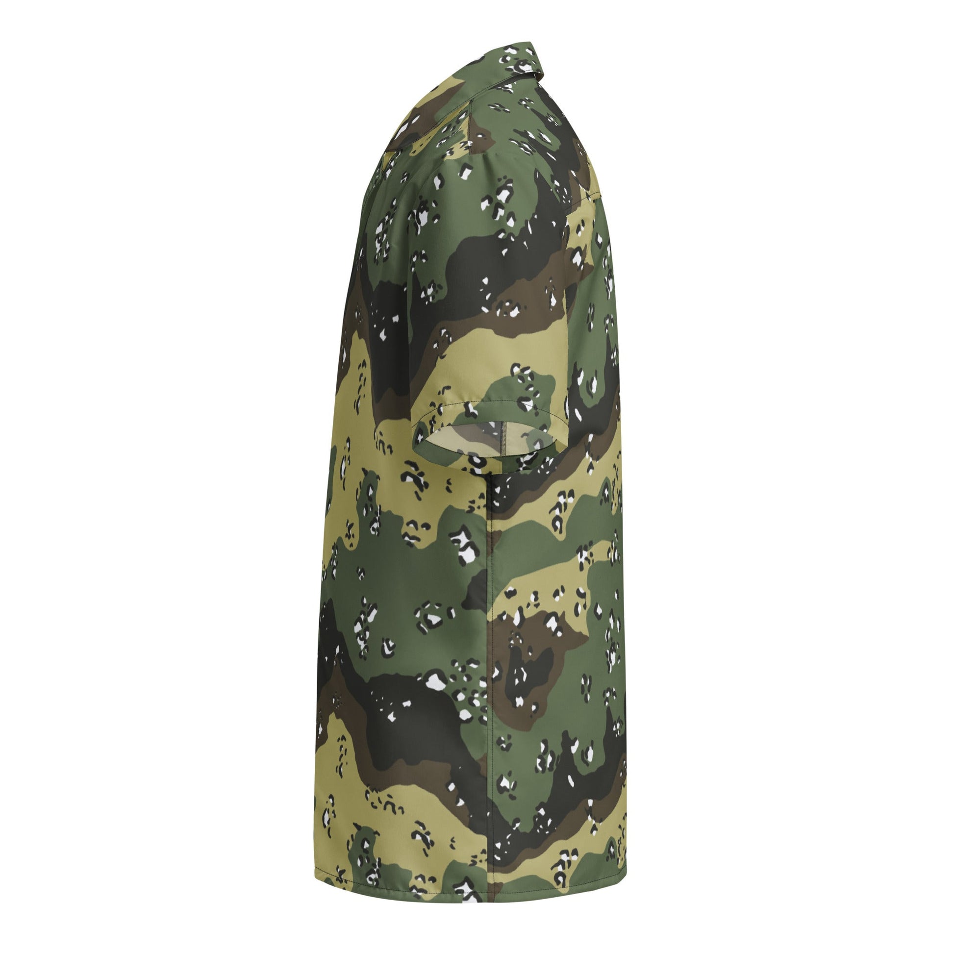 Saudi Arabian Chocolate Chip Marsh CAMO Unisex Short-Sleeve Button Shirt