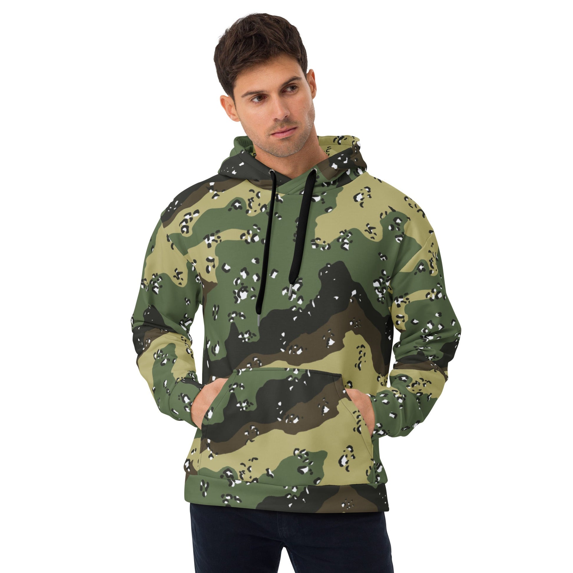 Saudi Chocolate Chip Marsh CAMO Unisex Hoodie - 2XS - Hoodies
