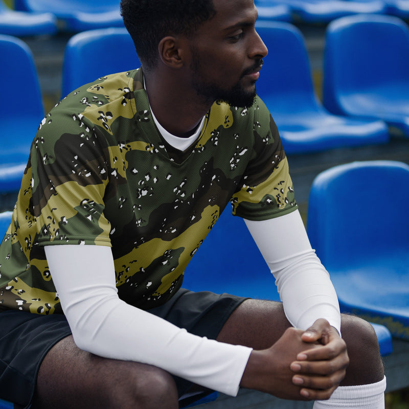 Chocolate Chip Saudi Marsh CAMO Unisex Sports Jersey