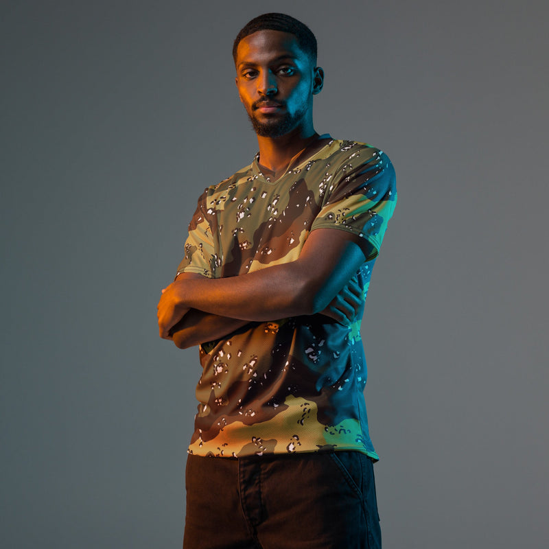 Chocolate Chip Saudi Marsh CAMO Unisex Sports Jersey