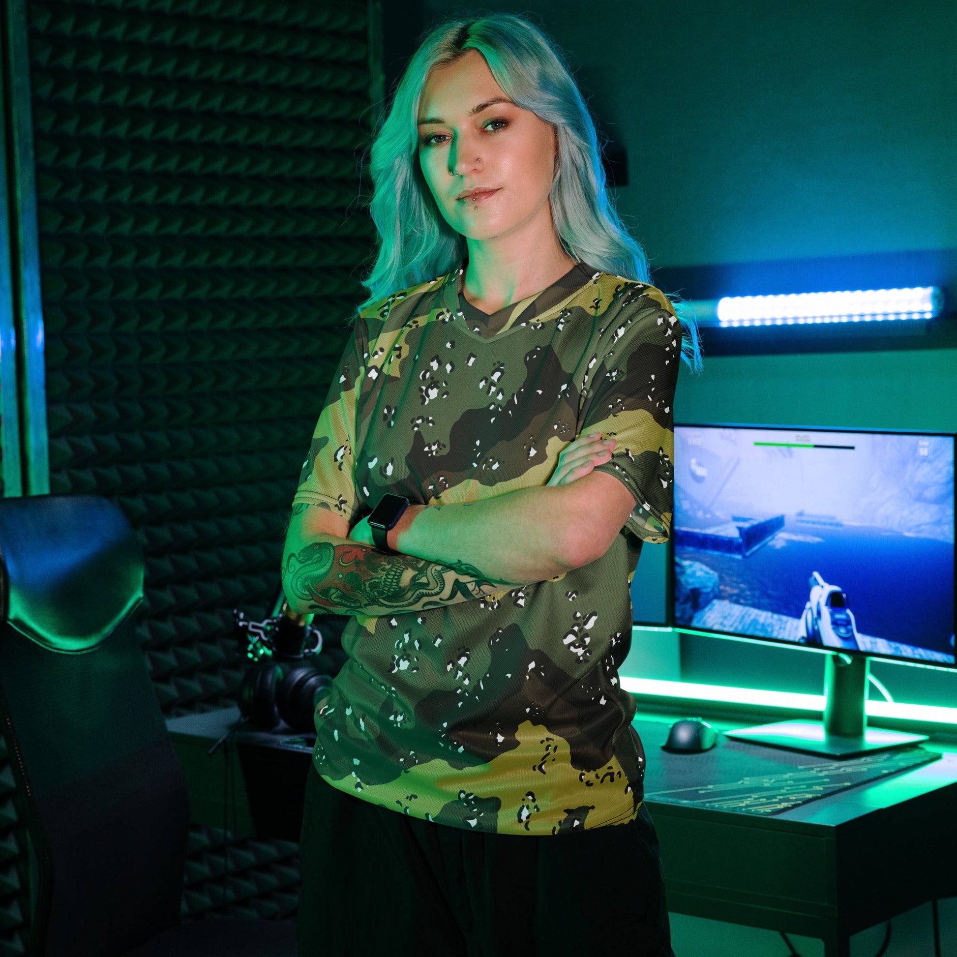 Saudi Chocolate Chip Marsh CAMO unisex sports jersey - Sports Jerseys