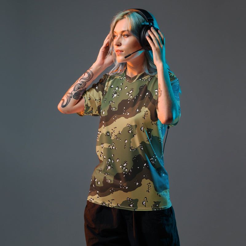 Chocolate Chip Saudi Marsh CAMO Unisex Sports Jersey