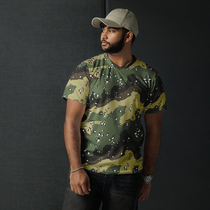 Chocolate Chip Saudi Marsh CAMO Unisex Sports Jersey