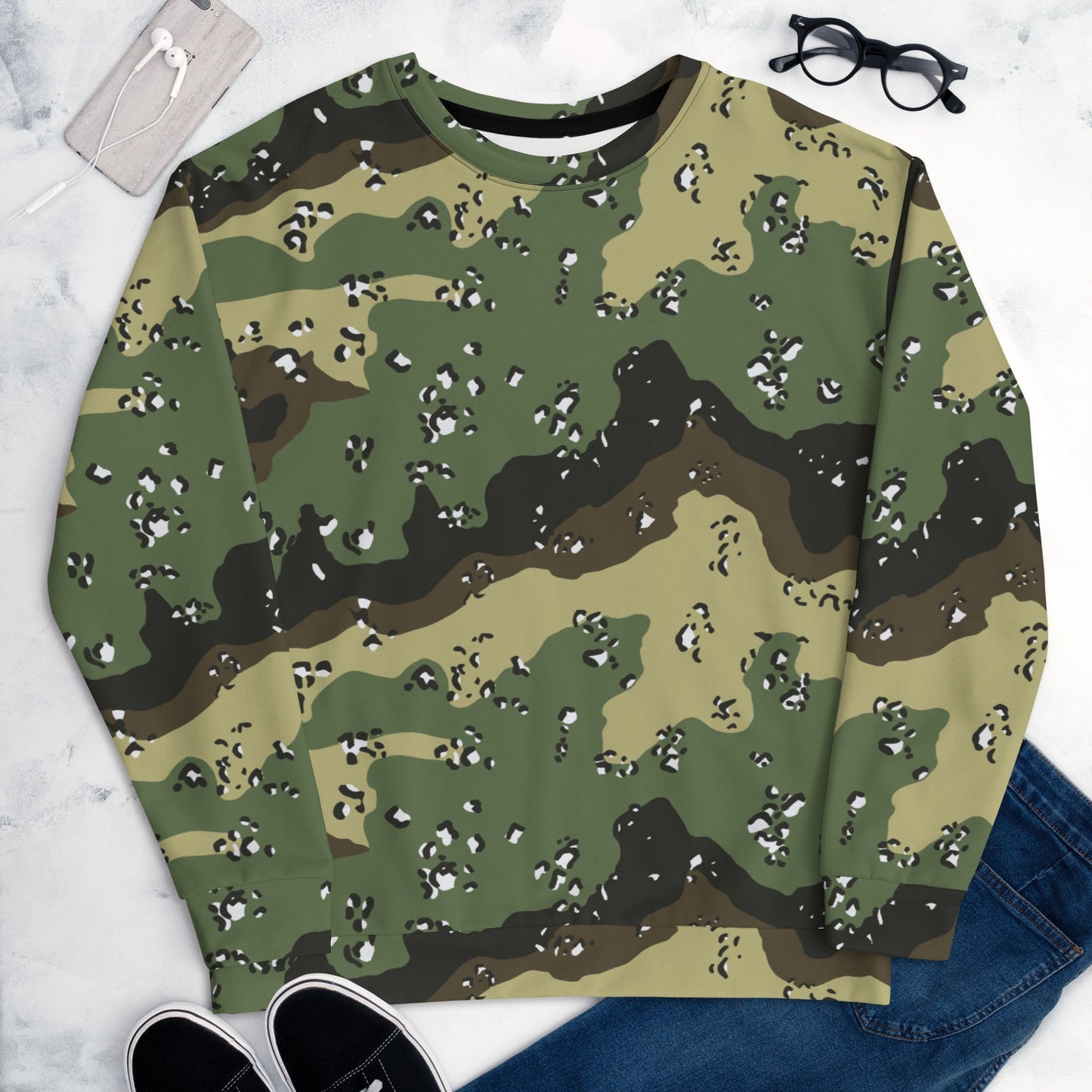 Saudi Arabian Chocolate Chip Marsh CAMO Unisex Sweatshirt