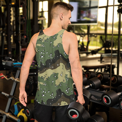 Saudi Arabian Chocolate Chip Marsh CAMO Unisex Tank Top