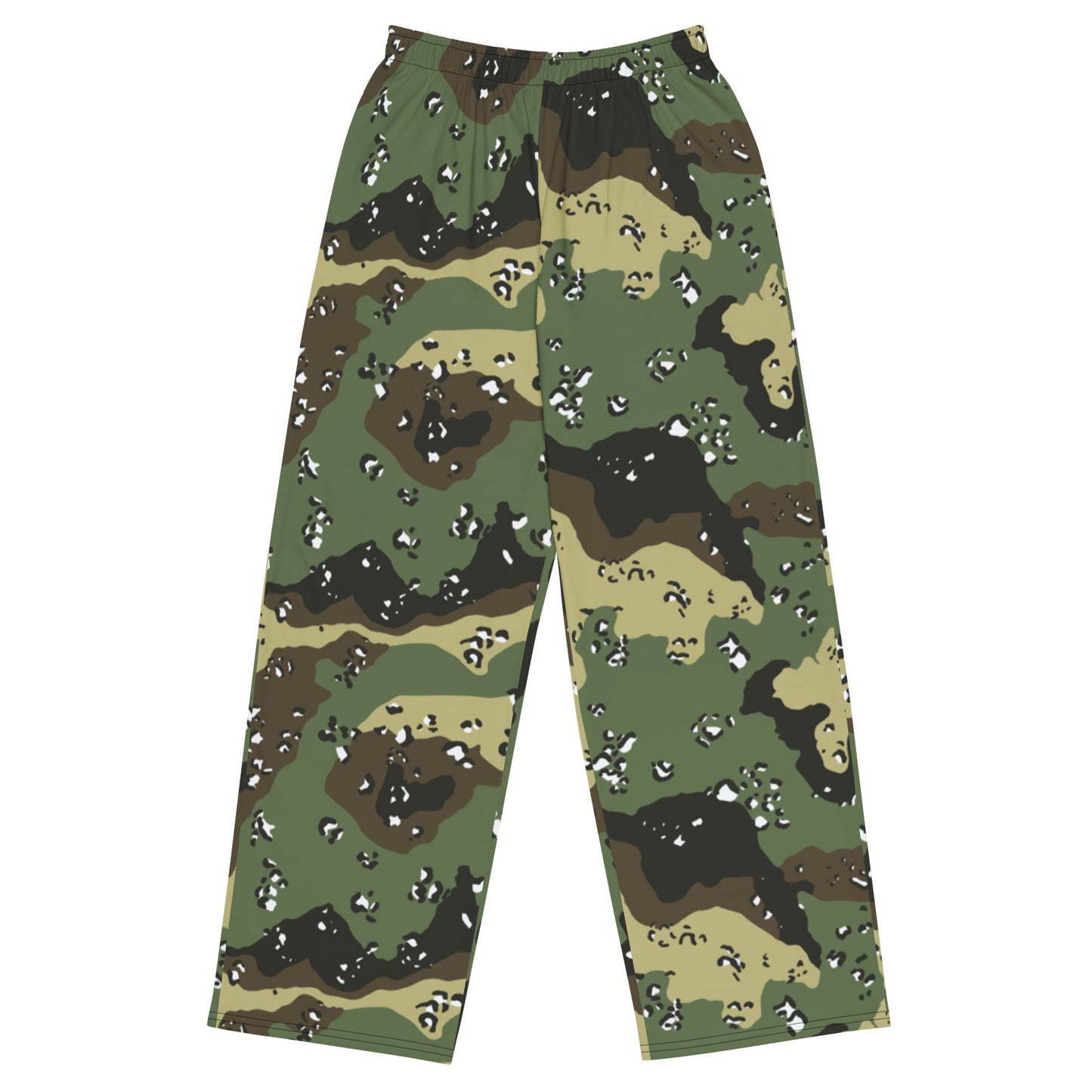 Saudi Chocolate Chip Marsh CAMO unisex wide-leg pants - 2XS - Wide-leg Pants