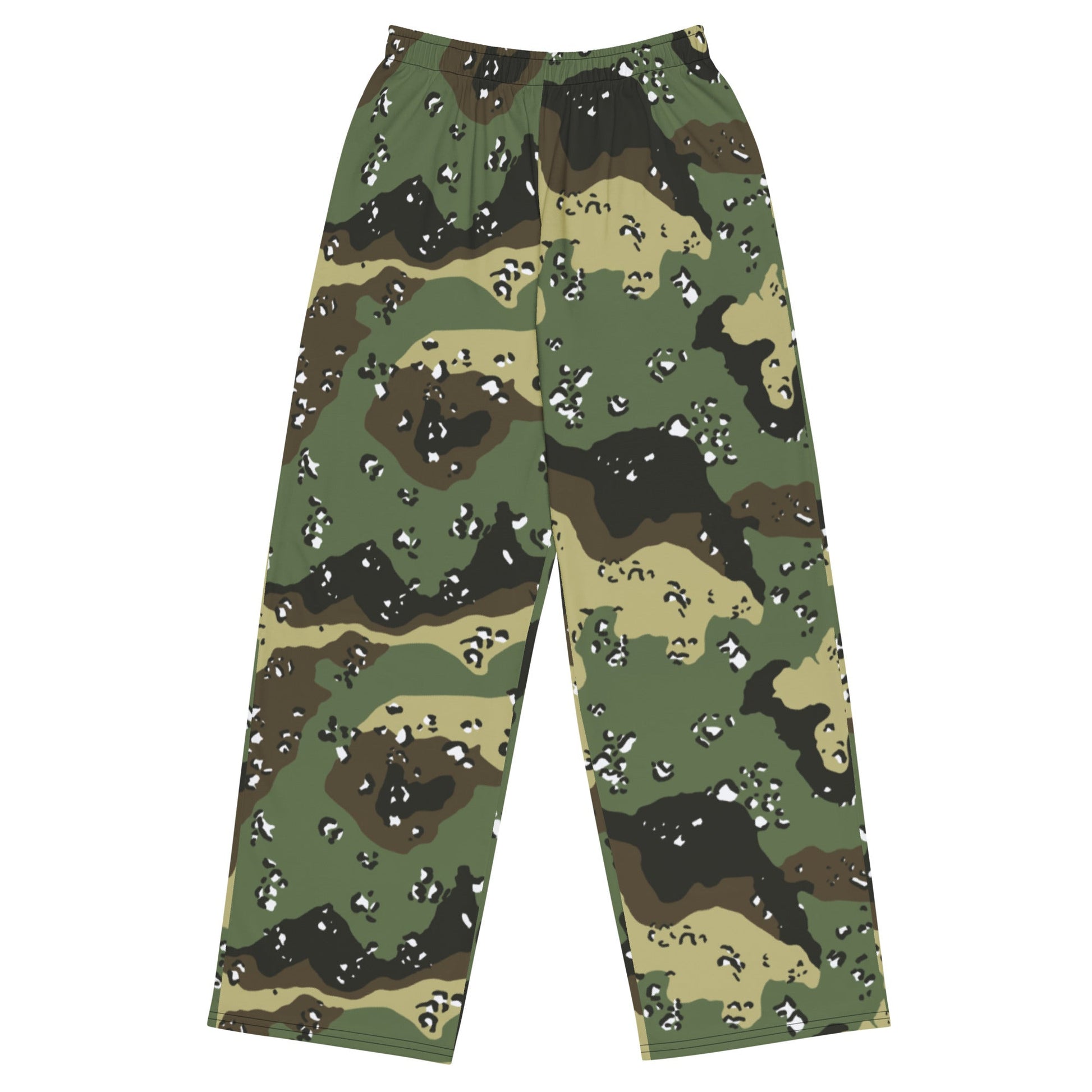 Saudi Chocolate Chip Marsh CAMO unisex wide-leg pants - 2XS - Wide-leg Pants