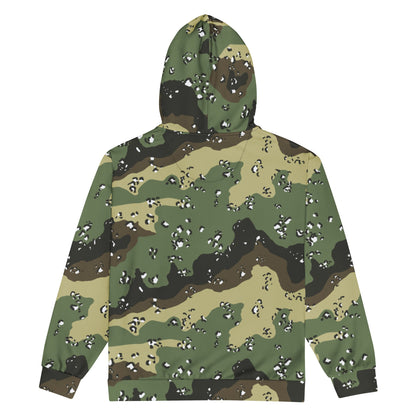 Saudi Chocolate Chip Marsh CAMO Unisex zip hoodie - Zip Hoodies