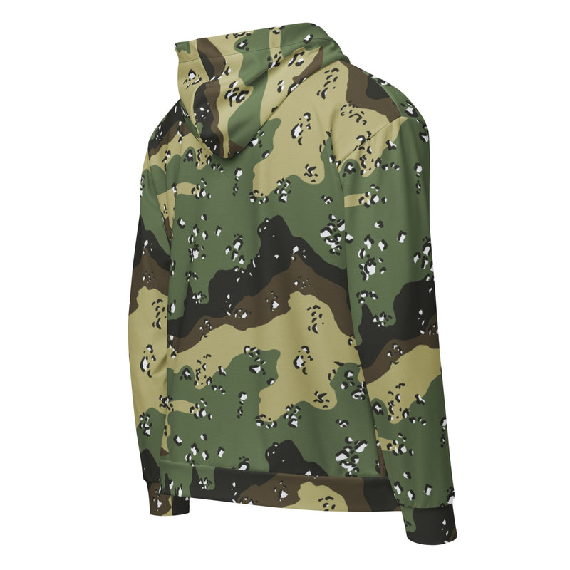 Chocolate Chip Saudi Marsh CAMO Unisex Zip Hoodie