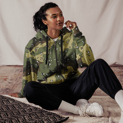 Saudi Chocolate Chip Marsh CAMO Unisex zip hoodie - Zip Hoodies