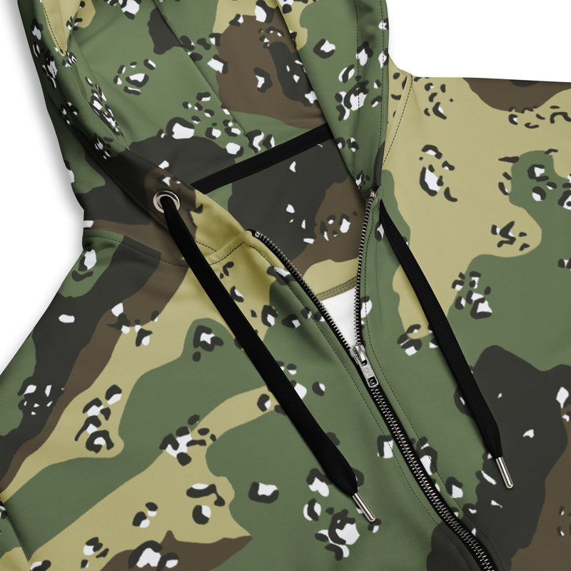 Chocolate Chip Saudi Marsh CAMO Unisex Zip Hoodie