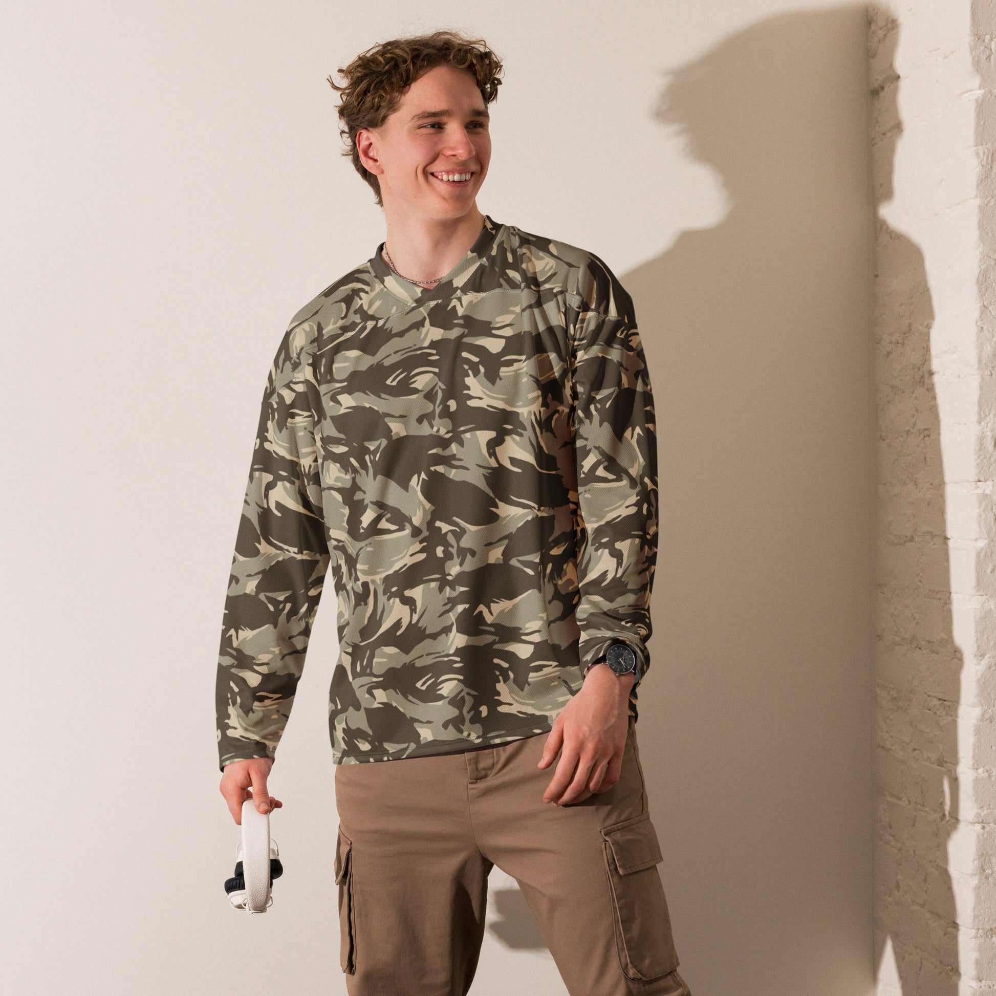 Saudi DPM Desert CAMO hockey fan jersey Hockey Jerseys