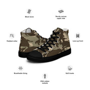 DPM Saudi Desert CAMO Mens High-Top Canvas Shoes
