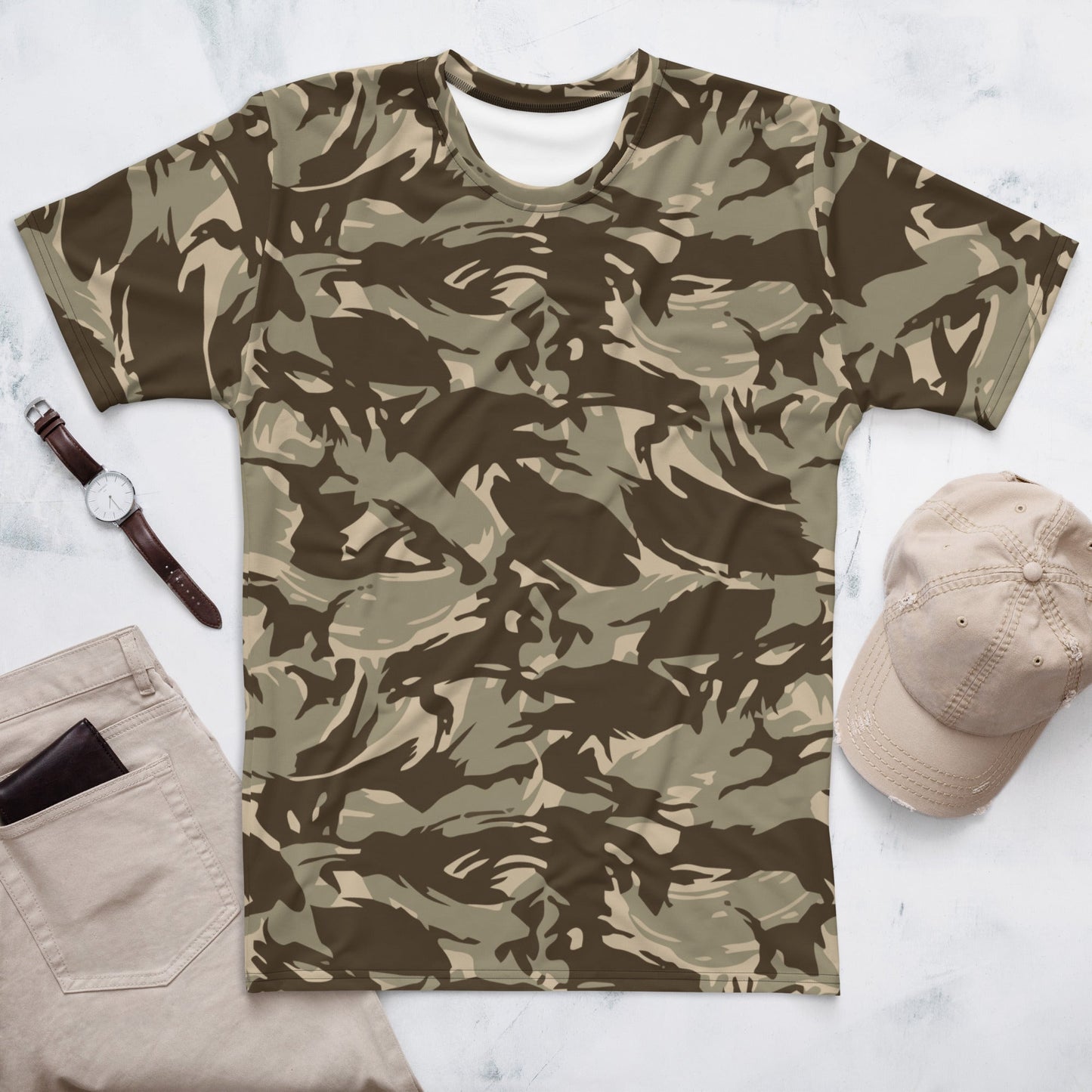 Saudi DPM Desert CAMO Mens T-shirt - XS - T-Shirts