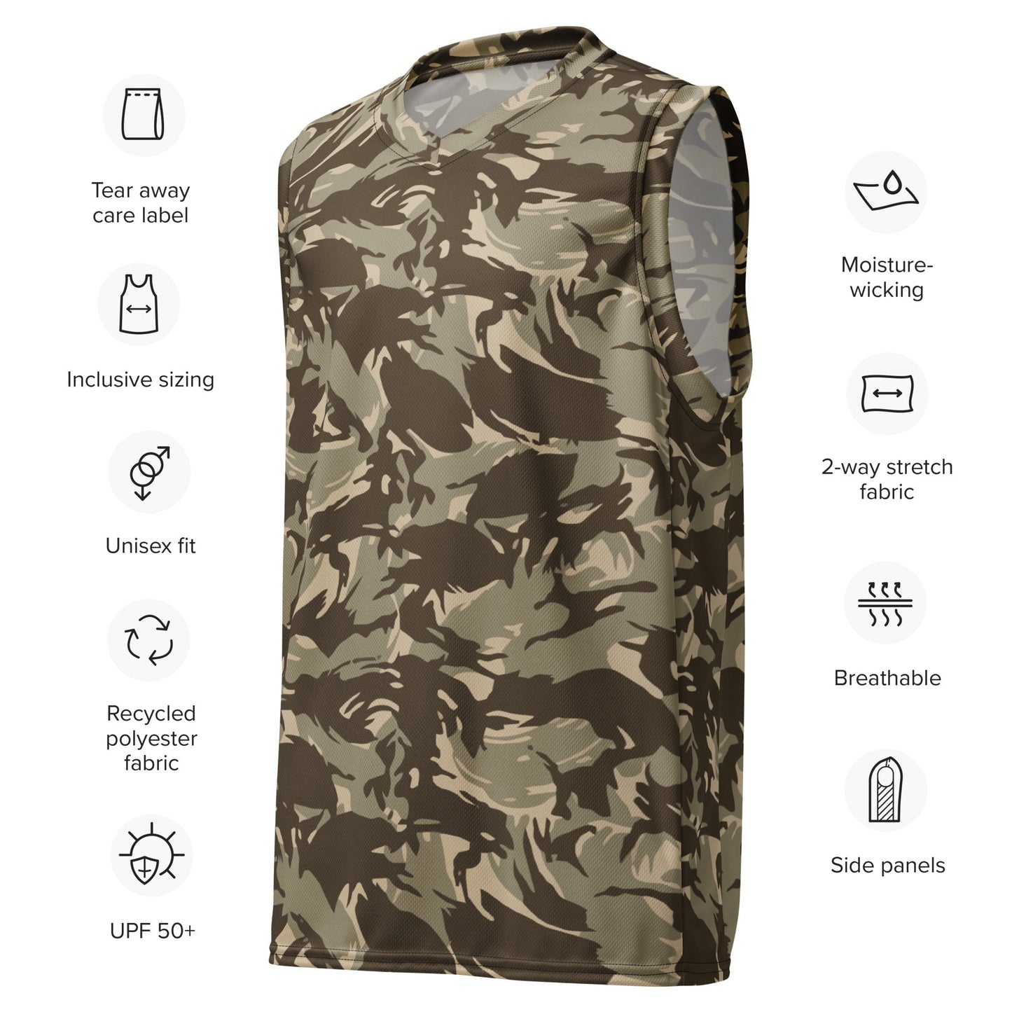 Saudi DPM Desert CAMO unisex basketball jersey Basketball Jerseys