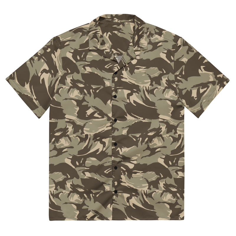 DPM Saudi Desert CAMO Unisex Short-Sleeve Button Shirt - 2XS - Button-Up