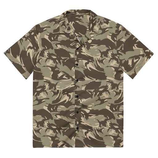 DPM Saudi Desert CAMO Unisex Short-Sleeve Button Shirt - 2XS - Button-Up