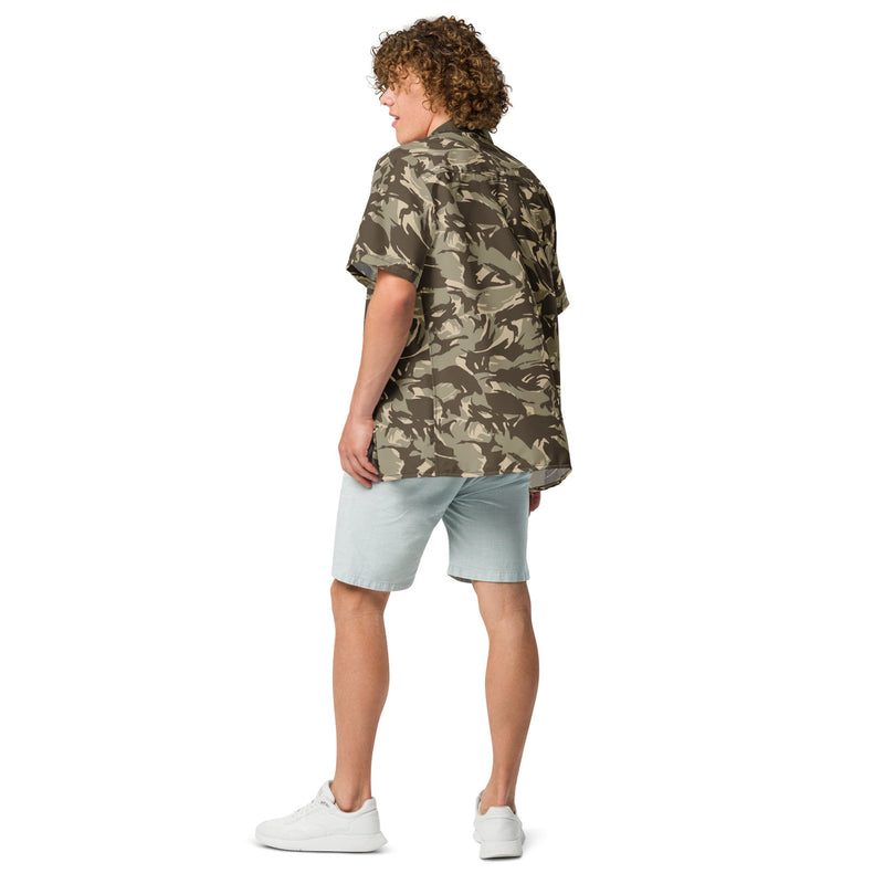 DPM Saudi Desert CAMO Unisex Short-Sleeve Button Shirt - Button-Up