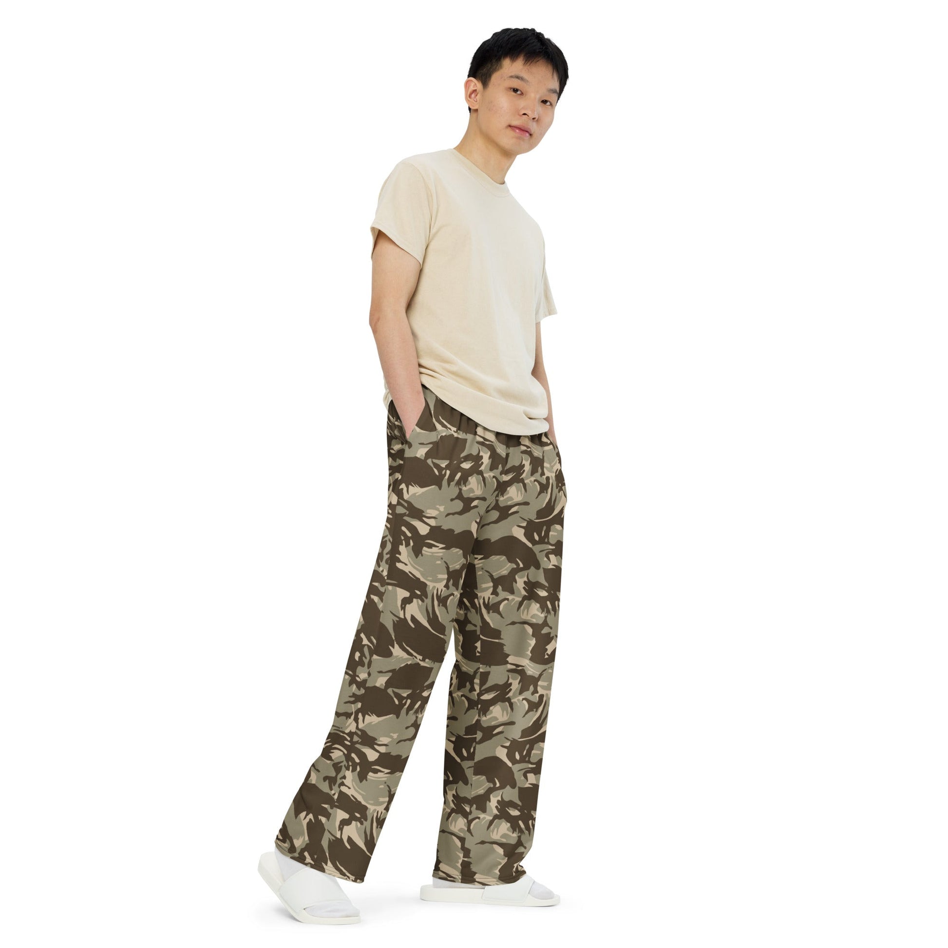 Saudi DPM Desert CAMO unisex wide-leg pants - Wide-leg Pants
