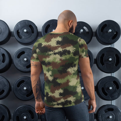Serbian Digital CAMO Mens Athletic T-shirt - T-Shirts
