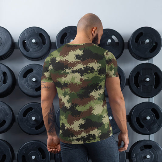 Serbian Digital CAMO Mens Athletic T-shirt - T-Shirts