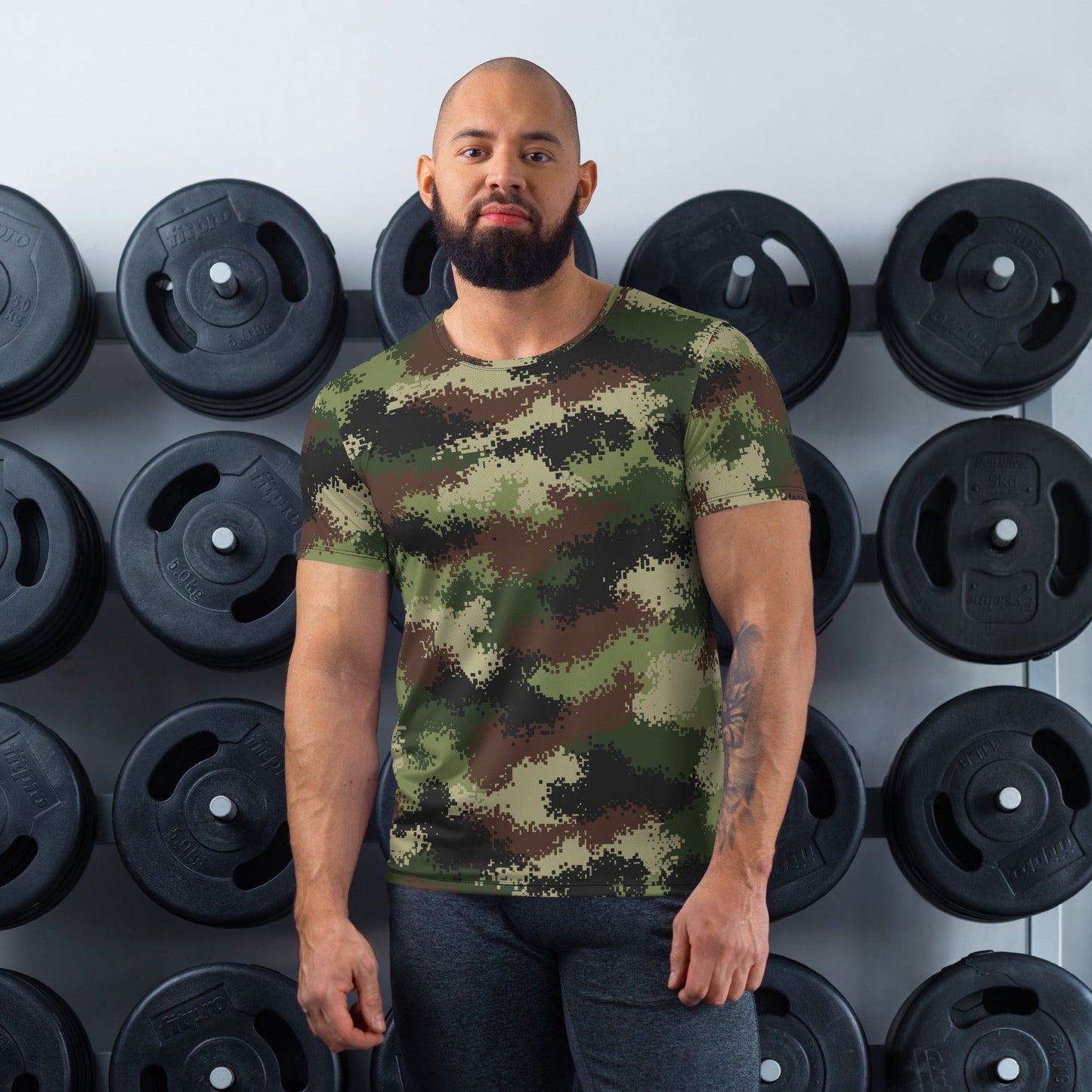 Serbian Digital CAMO Mens Athletic T-shirt - XS - T-Shirts