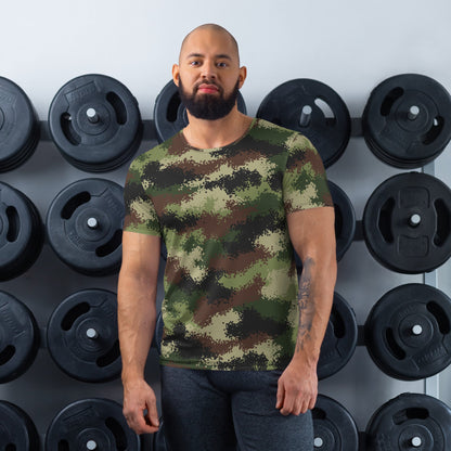 Serbian Digital CAMO Mens Athletic T-shirt - XS - T-Shirts