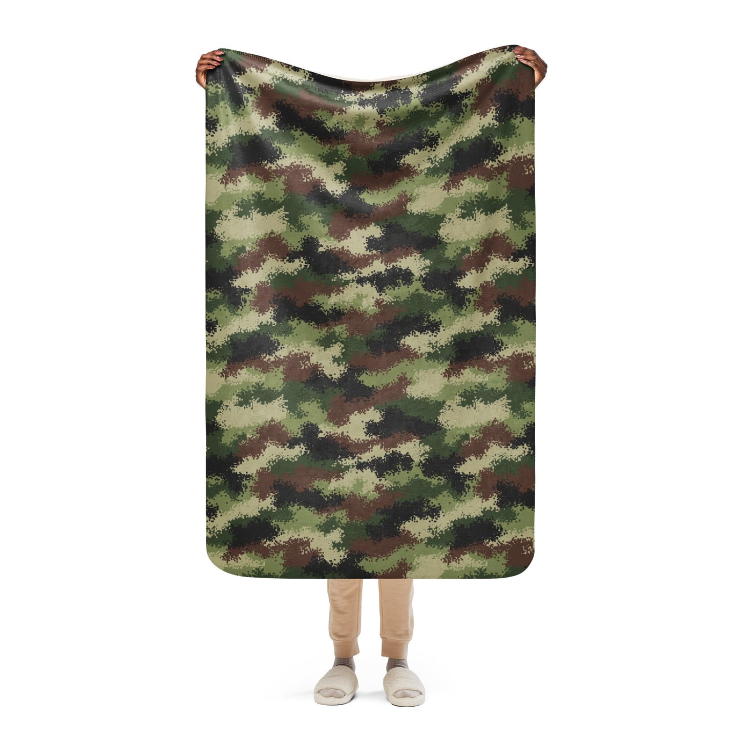 Serbian Digital CAMO Sherpa blanket - 37″×57″ - Blanket