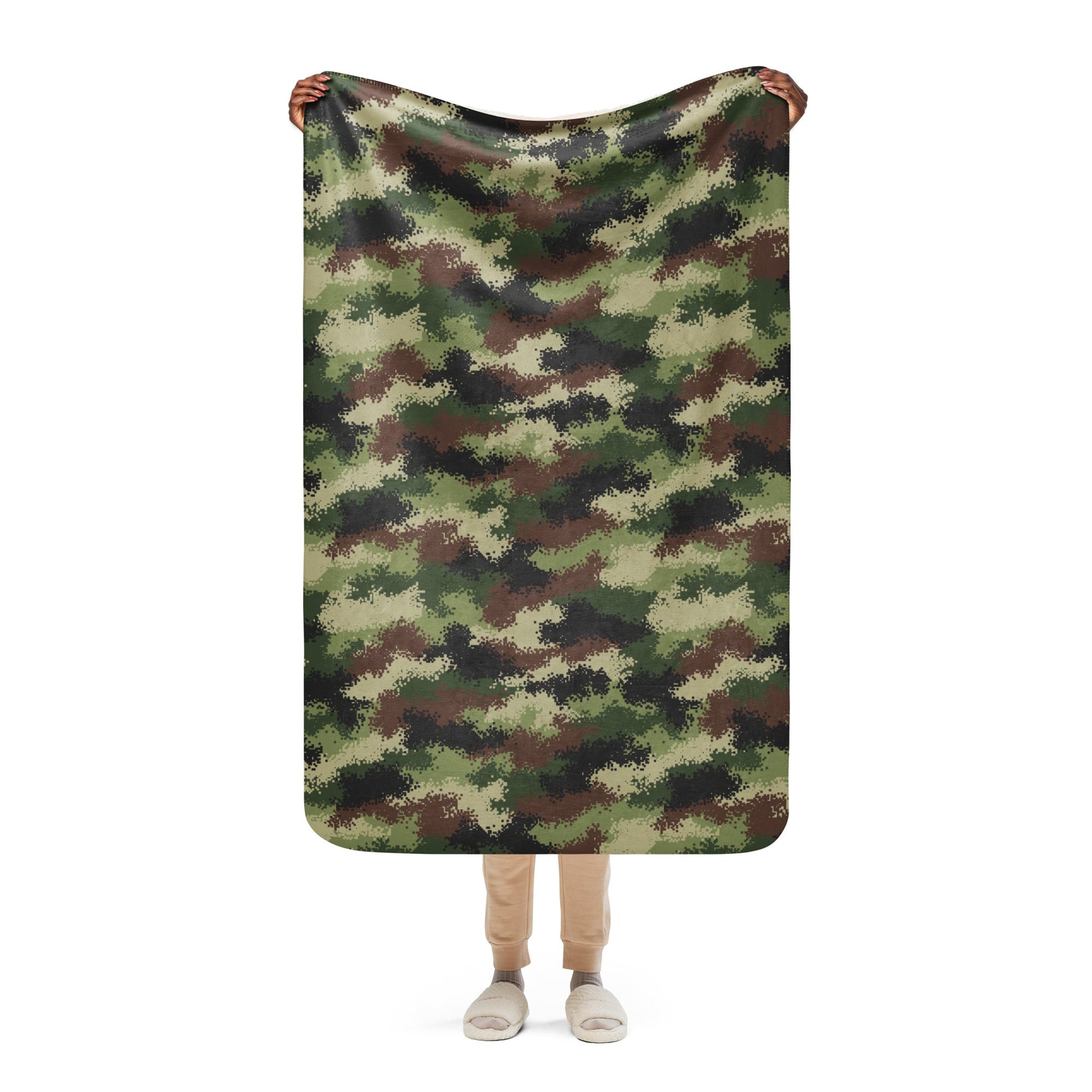 Serbian Digital CAMO Sherpa blanket - 37″×57″ - Blanket