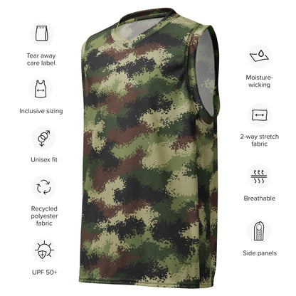 Serbian Digital CAMO unisex basketball jersey - Basketball Jerseys