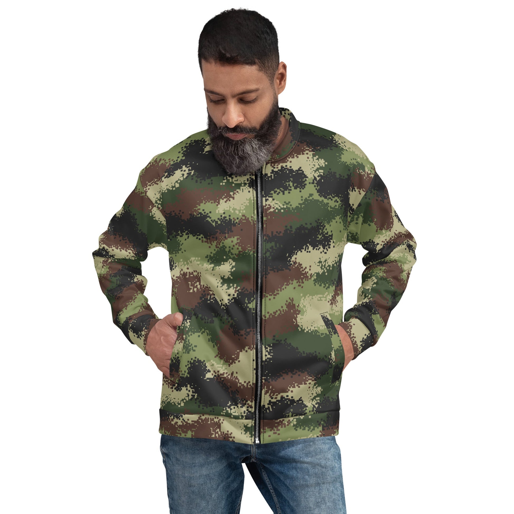 Serbian Digital CAMO Unisex Bomber Jacket - Jackets