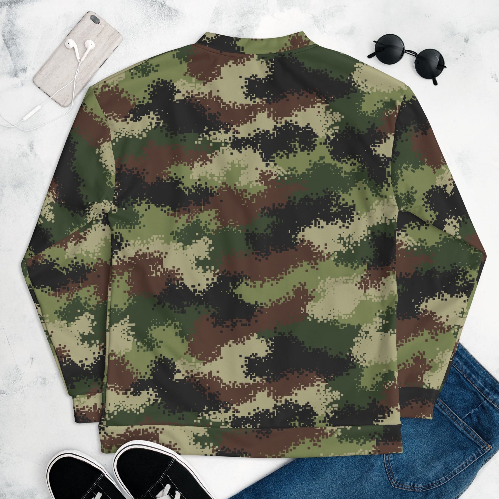 Serbian Digital CAMO Unisex Bomber Jacket - Jackets