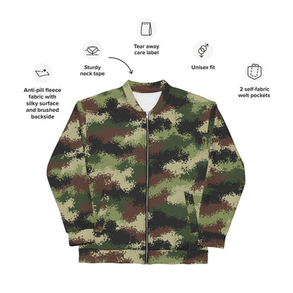 Serbian Digital CAMO Unisex Bomber Jacket - Jackets