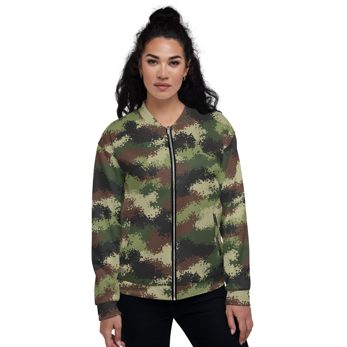 Serbian Digital CAMO Unisex Bomber Jacket - Jackets