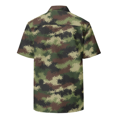 Serbian Digital CAMO Unisex button shirt Button Shirts