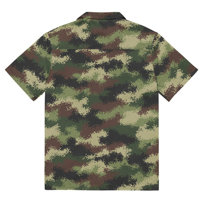 Serbian Digital CAMO Unisex button shirt Button Shirts