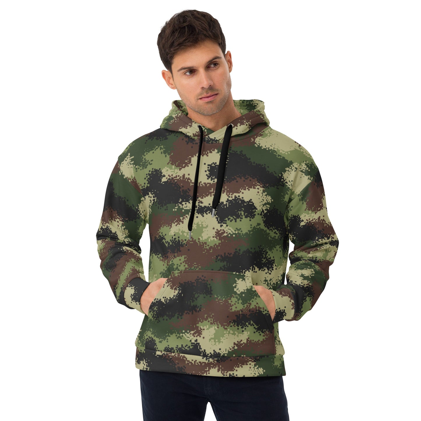 Serbian Digital CAMO Unisex Hoodie - 2XS - Hoodies