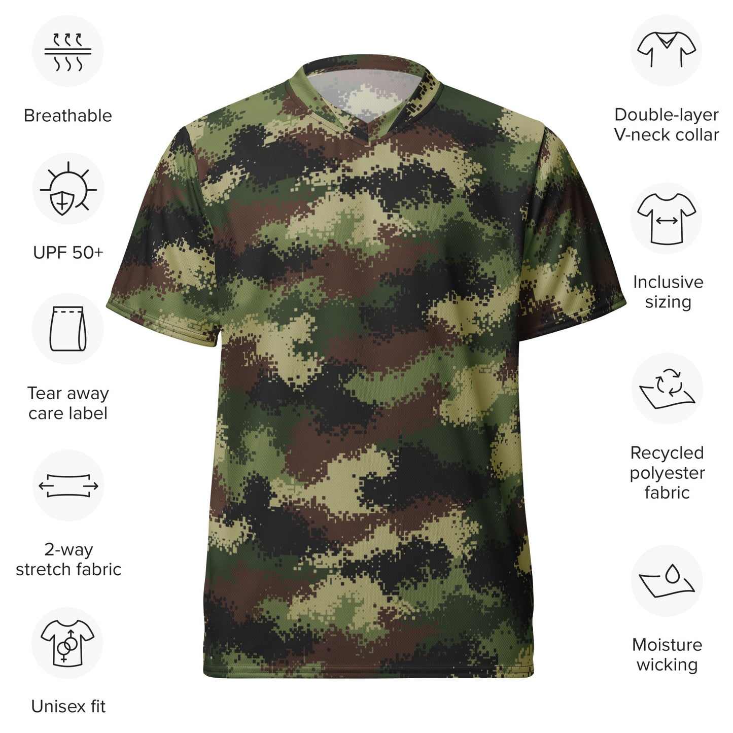 Serbian Digital CAMO unisex sports jersey Sports Jerseys