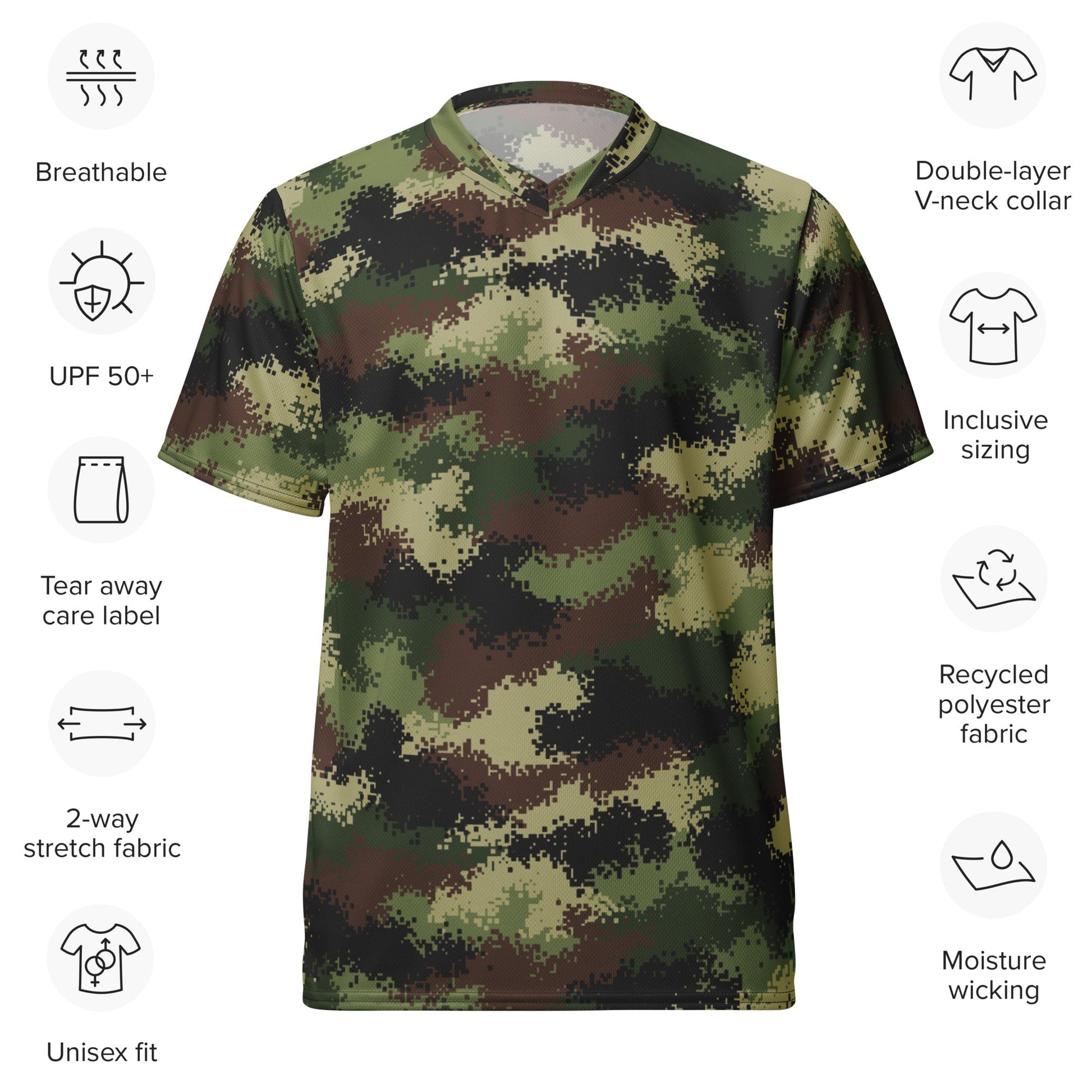 Serbian Digital CAMO unisex sports jersey Sports Jerseys