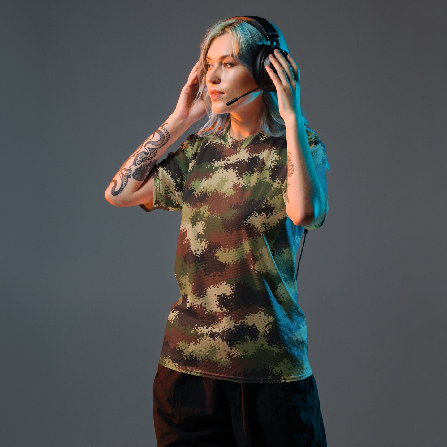 Serbian Digital CAMO unisex sports jersey Sports Jerseys