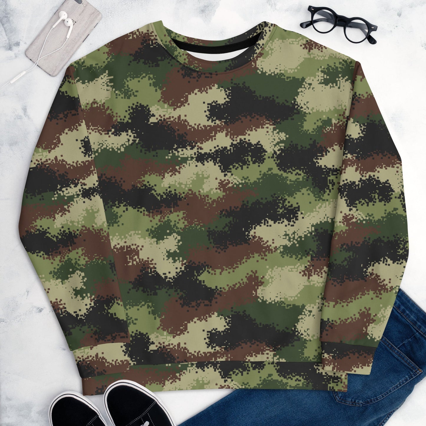 Serbian Digital CAMO Unisex Sweatshirt Sweatshirts