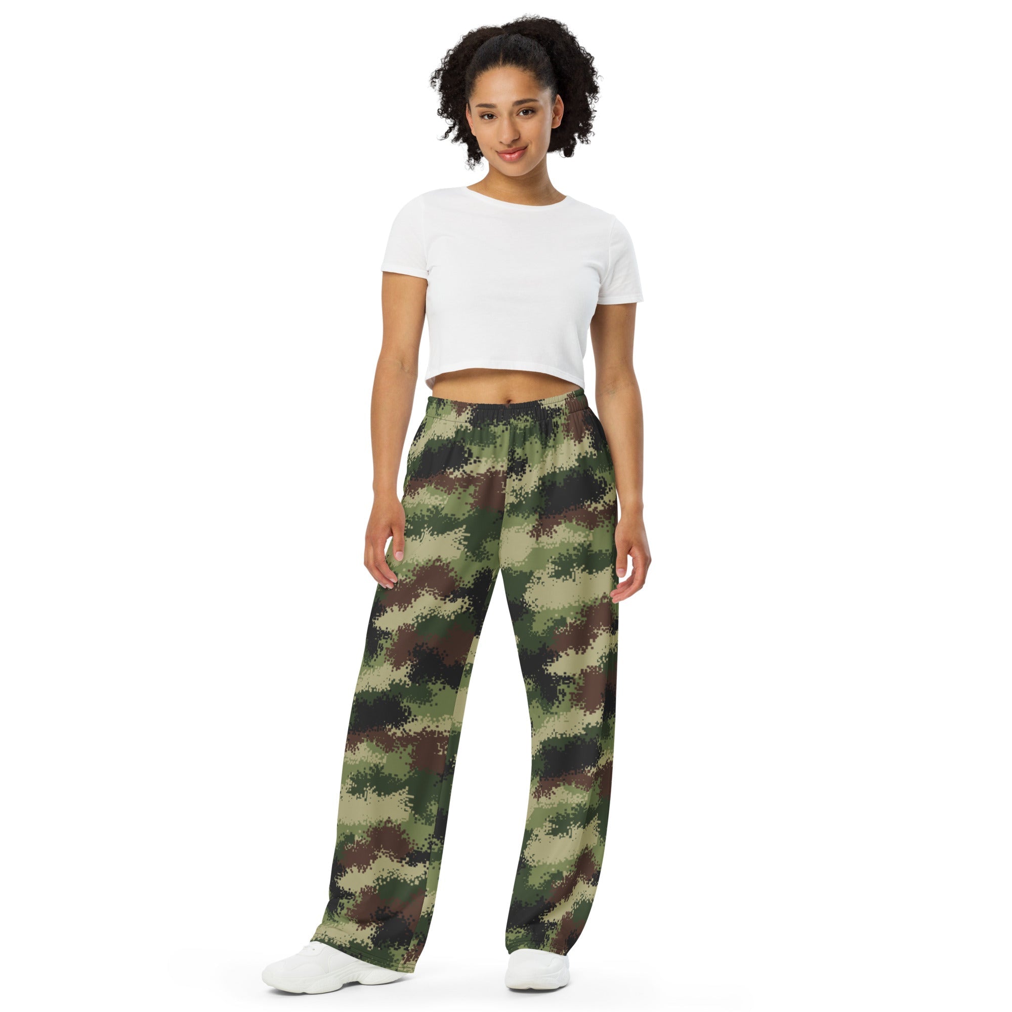 MARK&LONA✨Gauge Camouflage Slim Pants　36 CAMO HQ - Serbian Digital CAMO Unisex Wide-Leg Leisure Pants