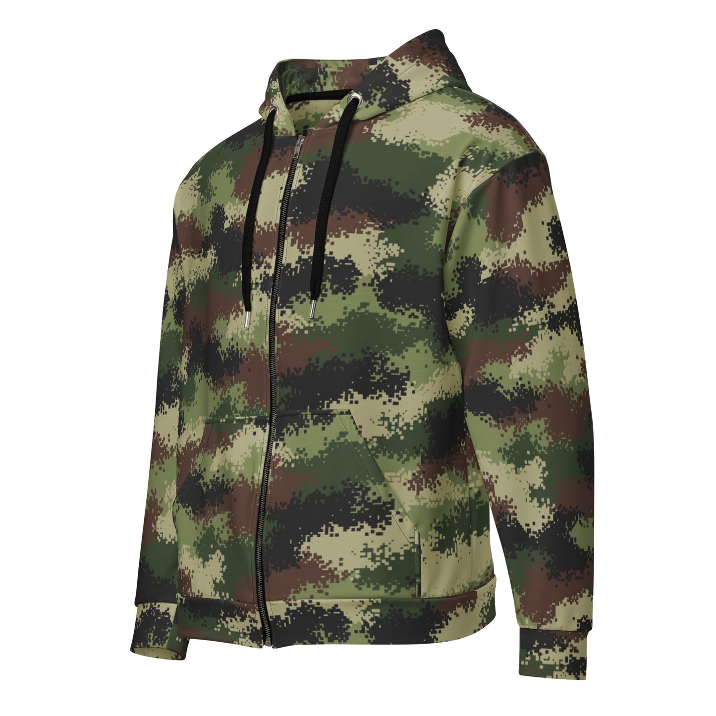 Serbian Digital CAMO Unisex zip hoodie - Zip Hoodies