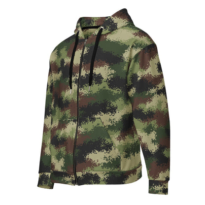 Serbian Digital CAMO Unisex zip hoodie - Zip Hoodies