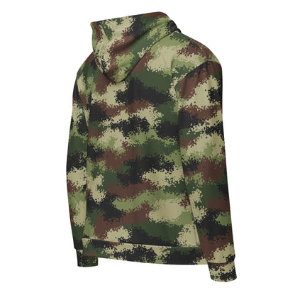 Serbian Digital CAMO Unisex zip hoodie - Zip Hoodies