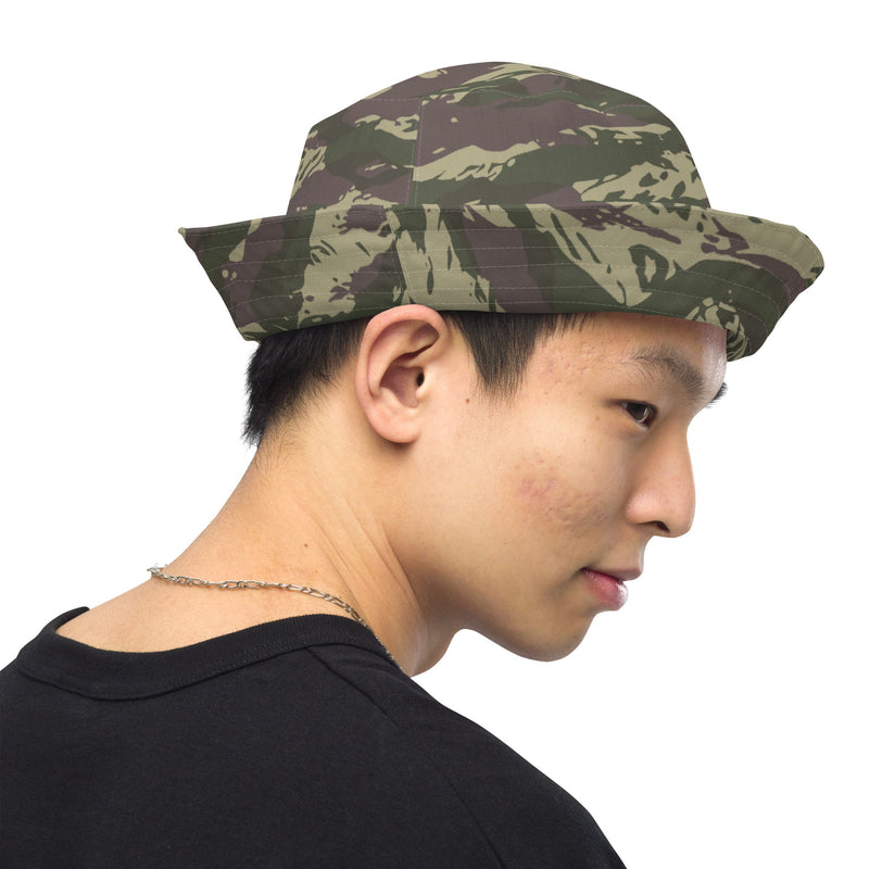 Lizard Serbian Arkan CAMO Reversible Bucket Hat - Head
