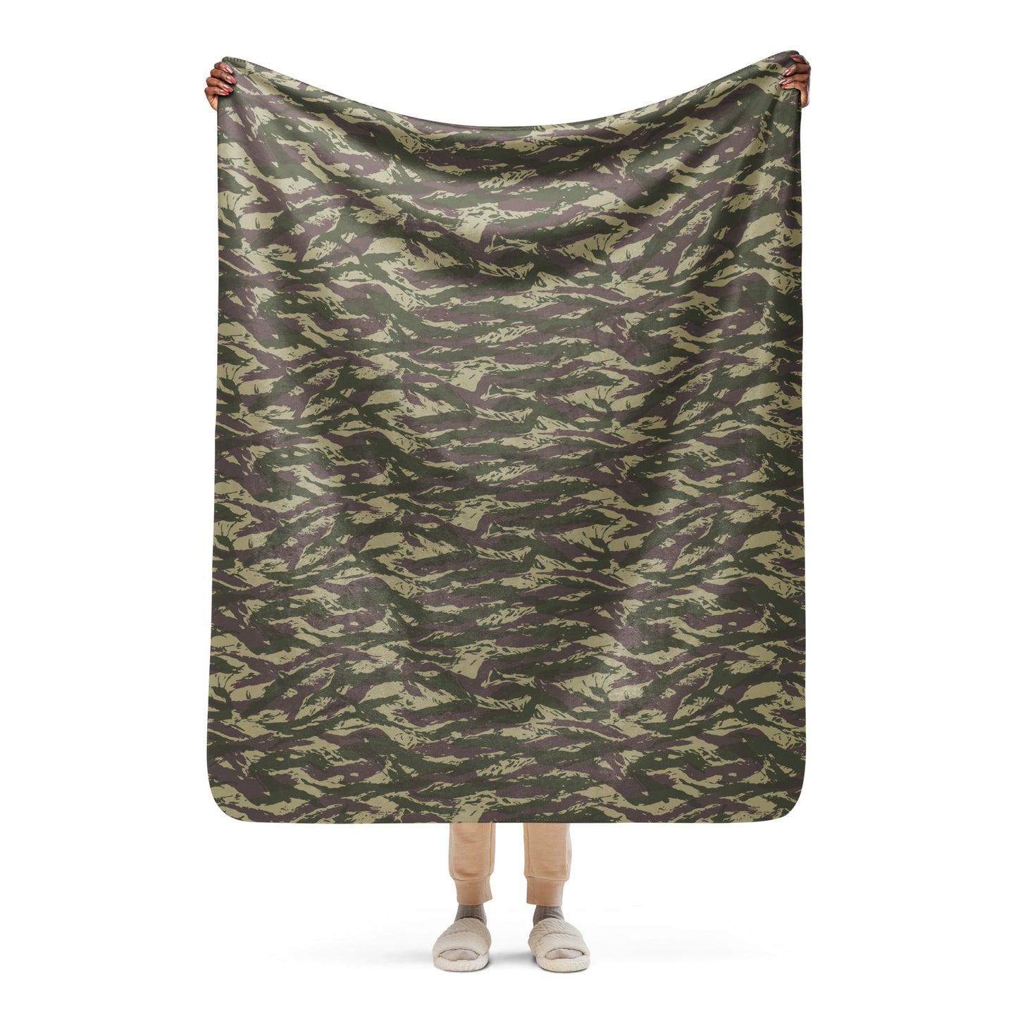 Serbian Lizard Arkan CAMO Sherpa blanket - 50″×60″ - Blankets